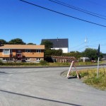 In front of the lobster shack