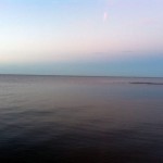 Looking out at the curvature of the earth